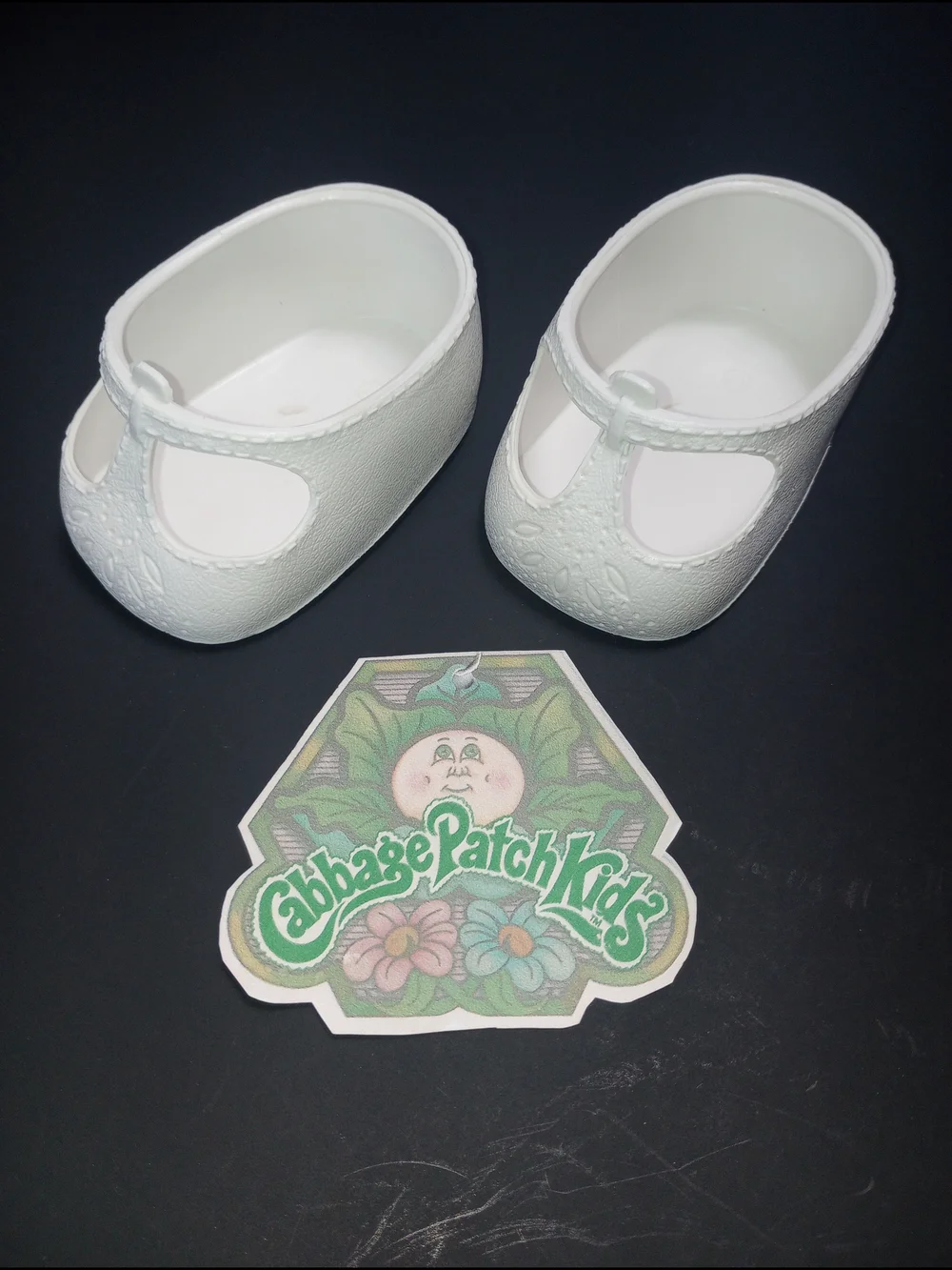 Vintage Cabbage Patch Kids Doll White Maryjane / T Strap Shoes KT CPK